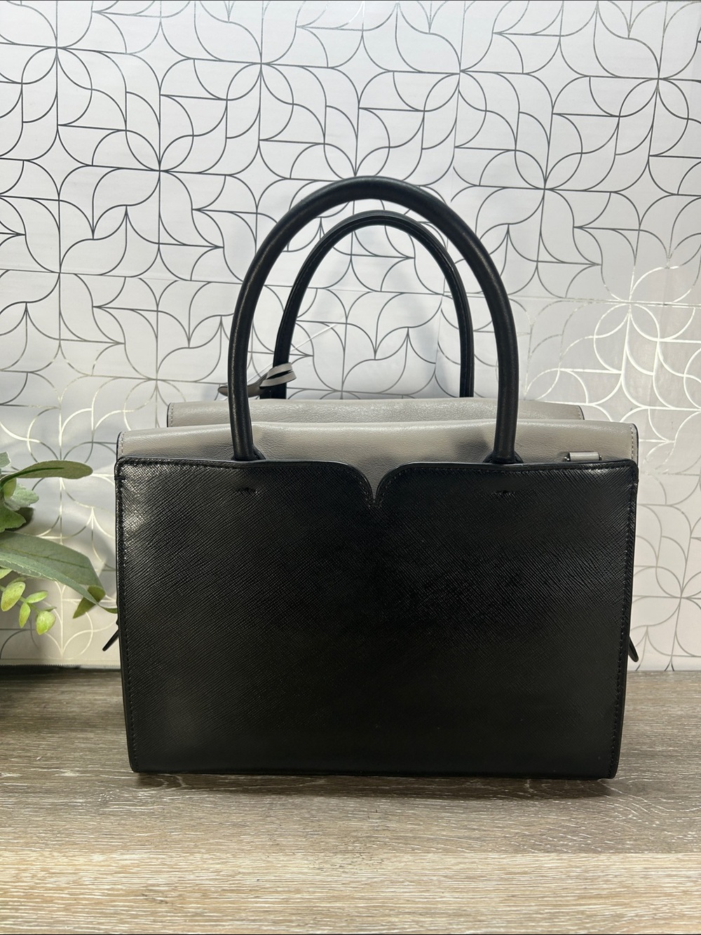 8554 Kate Spade black gray Spencer satchel 270968554 - Picture 2 of 14